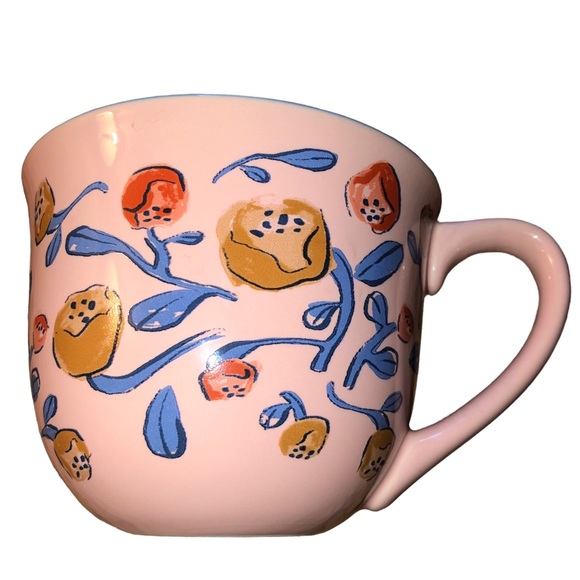 Opalhouse Stoneware Mug - Pink with Floral Design - Picture 1 of 7